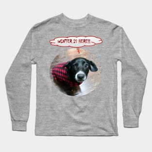 Puppy Winter is Here Long Sleeve T-Shirt